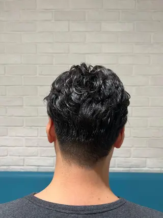 パーマ メンズ 顔周り/韓国レイヤー junkaのヘアスタイル