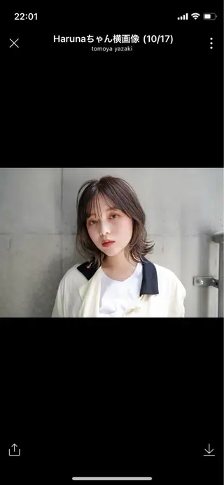 ミディアム カラー SALOWIN所属・MA Iのヘアスタイル