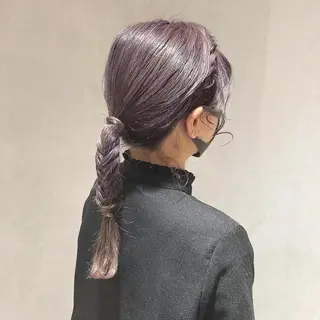セミロング カラー ボブ/透明感カラー /坂口恵梨子のヘアスタイル