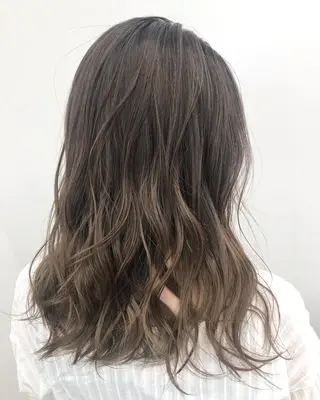 セミロング カラー パーマ ヘアアレンジ 🌟髪質改善ケアカラ ー美髪縮毛矯正y🌟のヘアスタイル