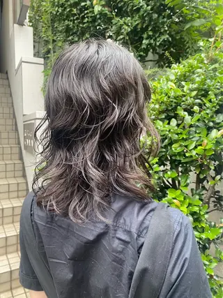ミディアム パーマ 高柳 麻美のヘアスタイル