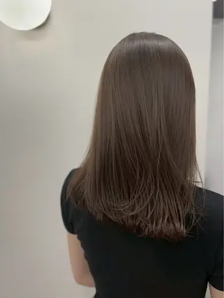 ミディアム カラー hachiyama rinaのヘアスタイル
