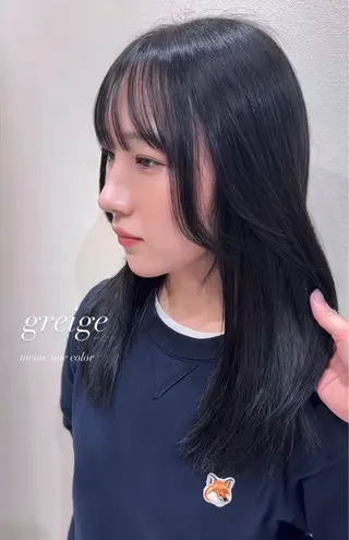 カラー ワンホン×髪質改善 つのーか🩶🫧のヘアスタイル