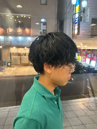 ショート パーマ メンズ MEN'S HAIR PERCUT柏店所属・西村 旭陽のヘアスタイル