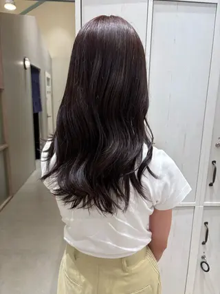 ロング カラー つちだ ゆうひ / 暗髪カラー⟡.·のヘアスタイル