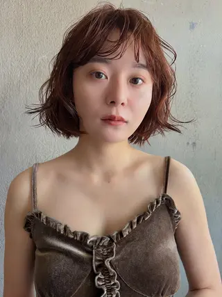 ショート パーマ パーマ/レイヤー 岩山丈一郎のヘアスタイル