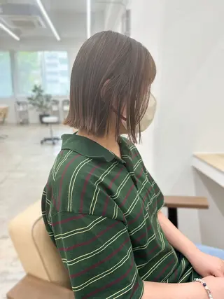 ミディアム カラー 🌼透明感艶カラー オリーブ🌼河村咲のヘアスタイル