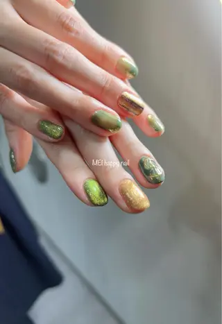 ネイル 北浦和 自爪育成ケアのネイルデザイン