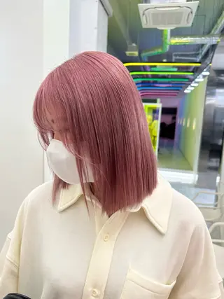 ミディアム 🎀🫧透明感 ピンクラベンダー💟のヘアスタイル