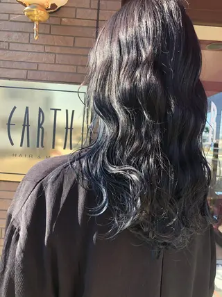 ロング カラー 石坂 瀬音のヘアスタイル