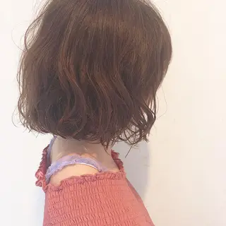 ミディアム パーマ The book hand salon所属・伊藤 さやかのヘアスタイル