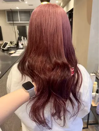 ロング カラー 博多ハイトーンカラー /ブリーチカラーのヘアスタイル