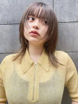 ミディアム 透明感color 🥣suzunaのヘアスタイル