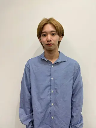 ショート カラー メンズ 舟橋耀/ブリーチカラ ー/レイヤーカットのヘアスタイル