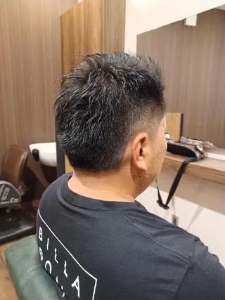メンズ ショート BARBER 　STAG所属・BARBERSTAG 上拂恭平のヘアスタイル