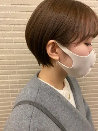 ショート カラー 駅チカ【ali'i】 アリイ花崎友美☘のヘアスタイル