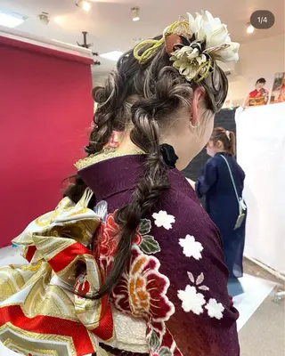 ヘアアレンジ 捺葵 @72tomi__のヘアスタイル