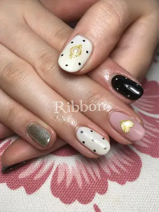 ネイル トップネイリスト Ribbon立川店のネイルデザイン