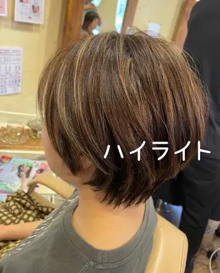 ショート 大鹿 数馬のヘアスタイル