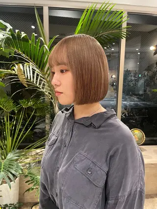 ショート カラー 🦖ミニボブ/ボブ /MOEKA🦕のヘアスタイル
