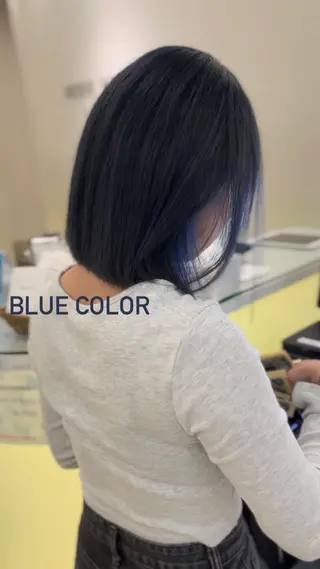 ミディアム カラー 似合わせカット暖色 カラーhiyonaのヘアスタイル