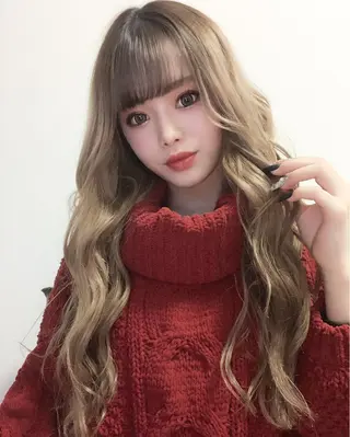 ロング カラー エクステリピート率 No.1 菊池　悠介のヘアスタイル