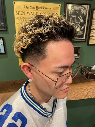 ショート パーマ メンズ Baby’s breath所属・藤田 年哉のヘアスタイル