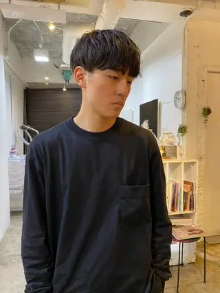 ショート メンズ おしゃれパーマ メンズ特化/みーまんのヘアスタイル