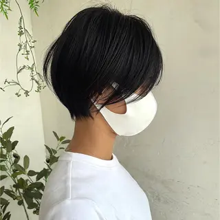 ショート カラー 京都大人女性ショート 徒歩1分/秋山のヘアスタイル