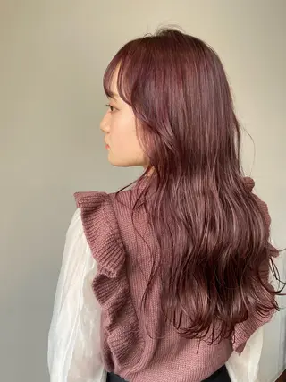 ロング カラー 鳥本かりん ／メンズモデル募集のヘアスタイル