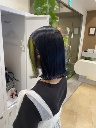 ミディアム カラー あいり 福岡美容師のヘアスタイル