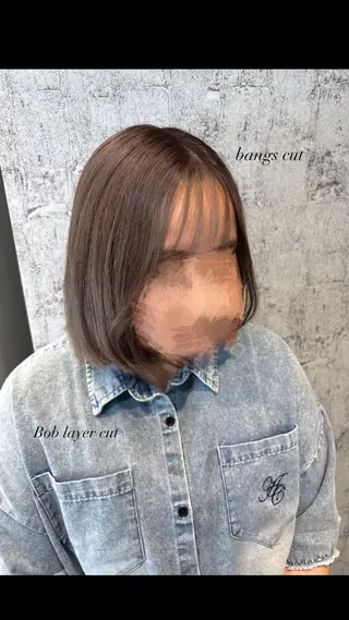 ショート カラー 髪質改善韓国レイヤー /カラー/miyuのヘアスタイル