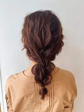 セミロング カラー ヘアアレンジ shiori/暖色/ レイヤー/似合わせのヘアスタイル