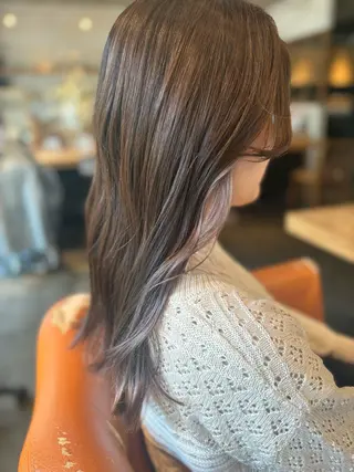 ロング カラー 髪質改善カラー ブラウン🤎YUMEのヘアスタイル