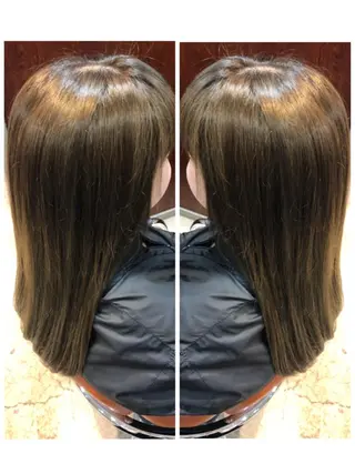 ロング カラー 品田 真里のヘアスタイル