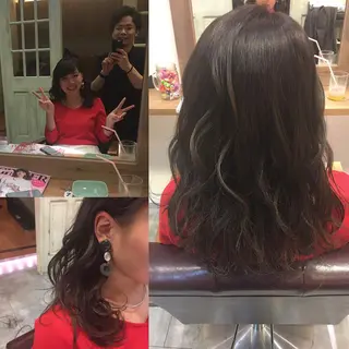 セミロング カラー hair salon Ranun髪質改善のヘアスタイル