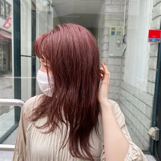 カラー 長田 唯のヘアスタイル