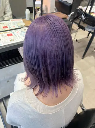 ミディアム カラー オタク美容師💟 チバコナツのヘアスタイル