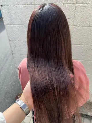 ロング カラー パーマ チャンモリパーマ/韓 国/Minami🦋のヘアスタイル