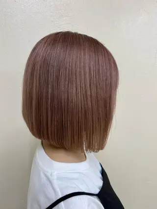 セミロング パーマ 🥞ベージュ系カラー 【すずきりほ】🥞のヘアスタイル