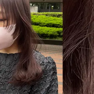 セミロング カラー ヘアアレンジ stylist ◎RUKI.のヘアスタイル