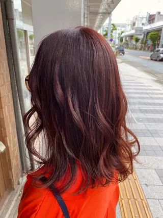 カラー CAFE  and  HAIR  SALON  re:verb所属・今枝莉菜 上品なツヤカラーのヘアスタイル