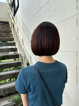 ショート ルプラボウ／艶カラー ／髪質改善／アサミのヘアスタイル