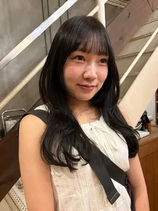 セミロング mashu北堀江店所属・似合わせカラー/ 堀江美容室/レミ🎀のヘアスタイル