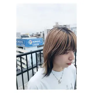 ミディアム カラー GO TO DAY 名古屋パルコ店所属・髪質改善/顔まわり 石原のヘアスタイル