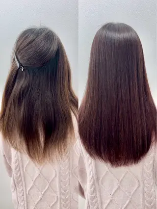 ミディアム カラー パーマ ヘアアレンジ メンズ Vel 新宿店所属・美髪矯正/髪質改善 カラー✨️Velのヘアスタイル