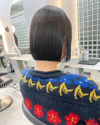 ショート Misaki /ボブ/縮毛矯正のヘアスタイル
