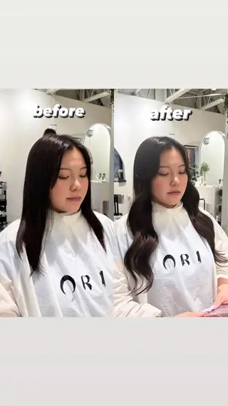 ミディアム 美容室ORIKA /AI 海外レイヤーのヘアスタイル