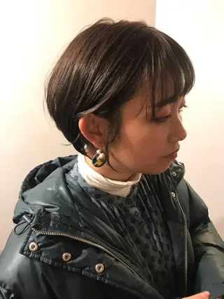 ショート カラー 小顔ショート/ボブ/ 川口京佑のヘアスタイル