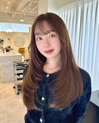 ロング カラー roka所属・ayaka♡ 柔らかカラーのヘアスタイル